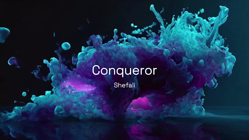 Cover image for Shefali's 'Conqueror' – AI Music Video