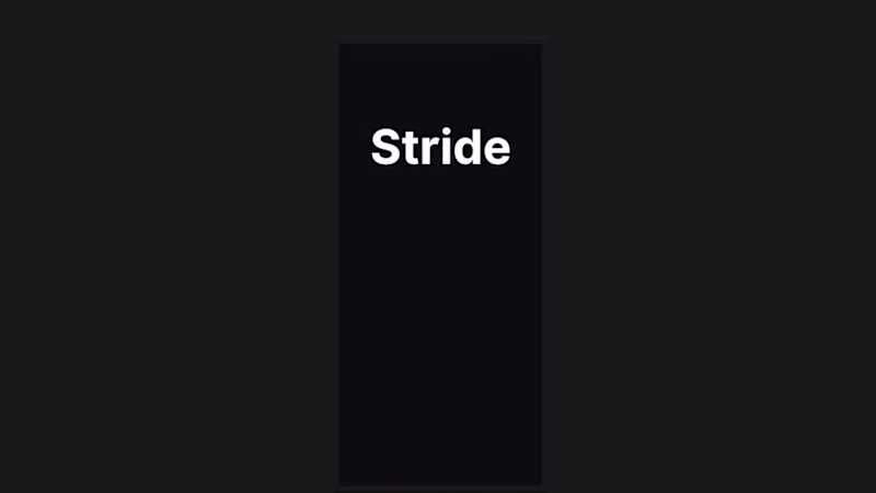 Cover image for Stride / App Onboarding with Rive
