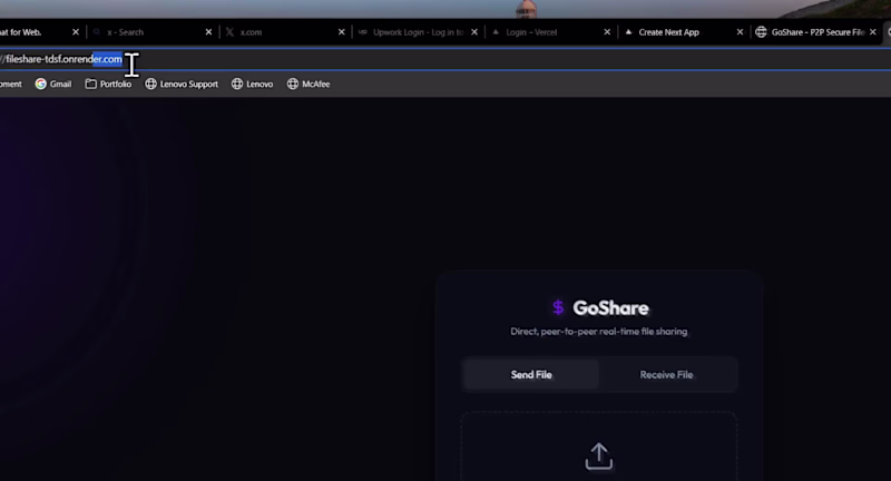 Cover image for Go Share built using GO