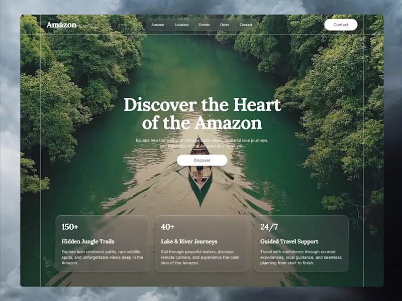 Cover image for Designed this hero section concept