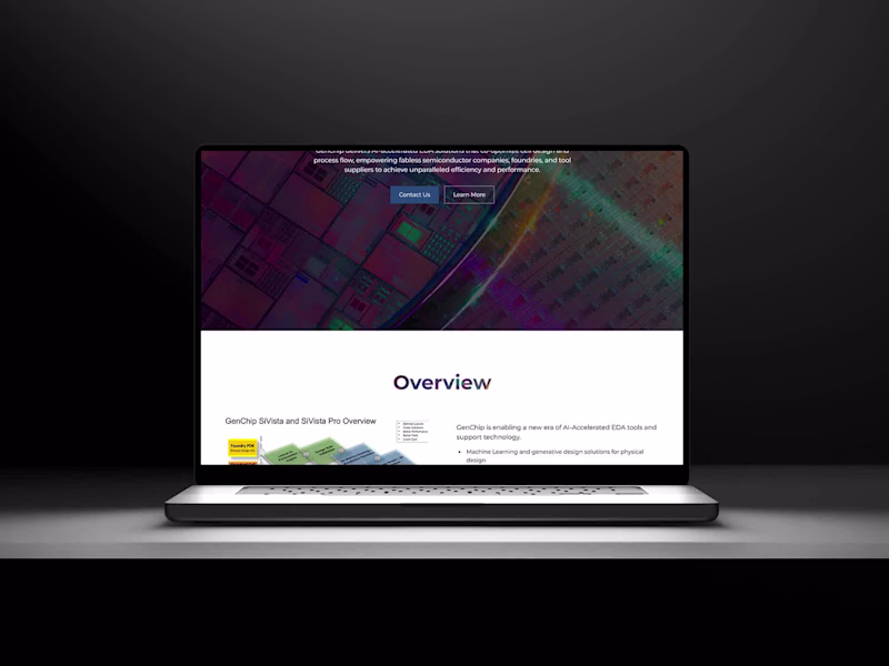 Cover image for Logo+Webflow website design for GenChip - Semiconductor company