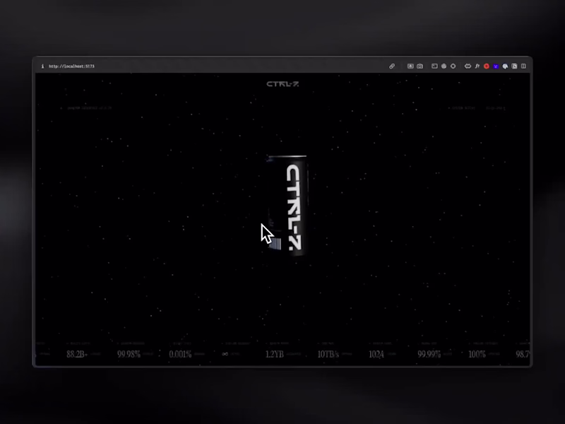 Cover image for CTRL-Z: React-three-fiber + GSAP