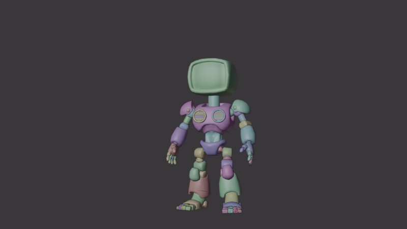 Cover image for Complete robot animation set featuring