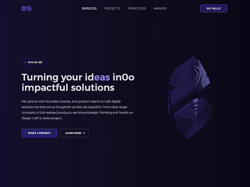 Cover image for Landing page section hero created