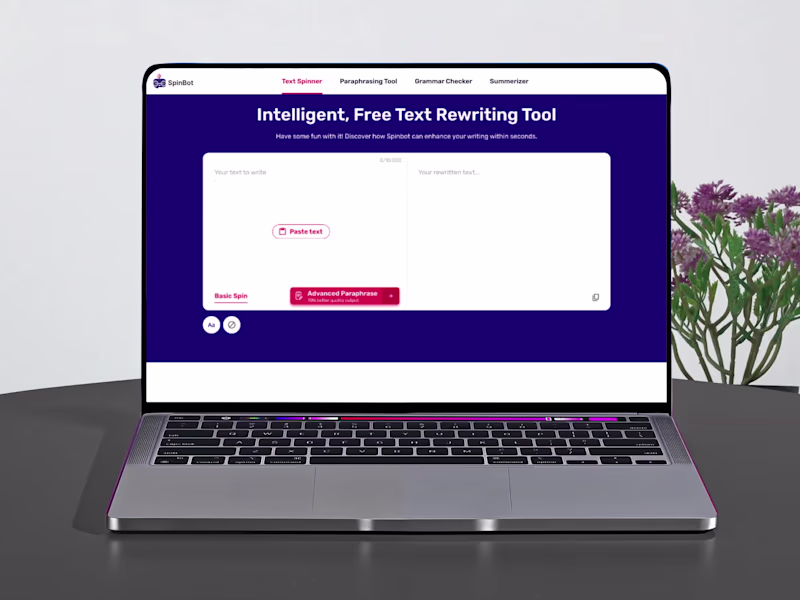 Cover image for SpinBot SaaS Website Redesign