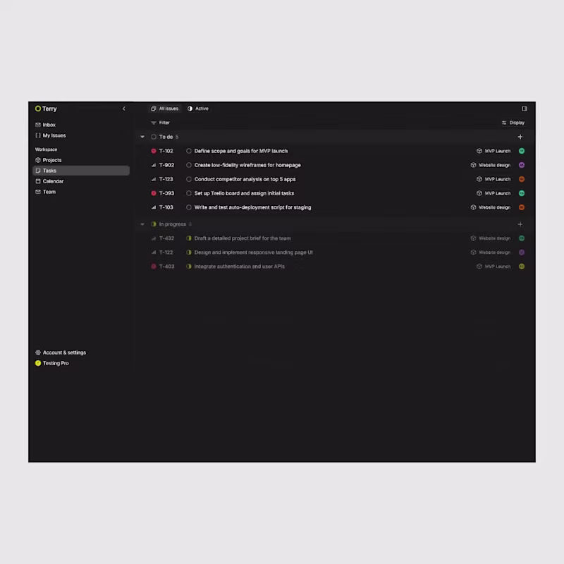 Cover image for Task management app