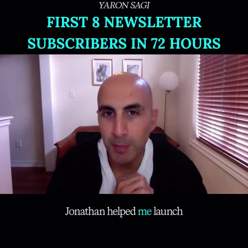 Cover image for Yaron - First 8 Email Subscribers In 72 Hours