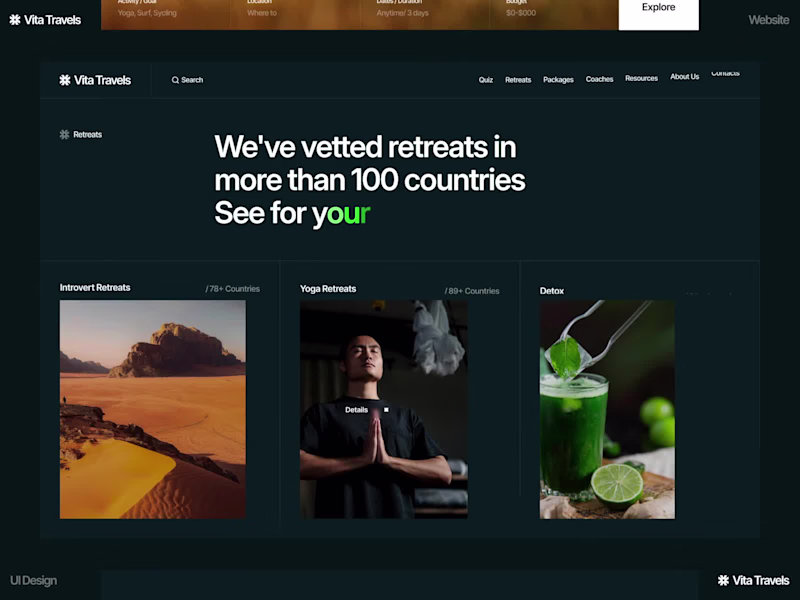 Cover image for Travel Platform Web Design –