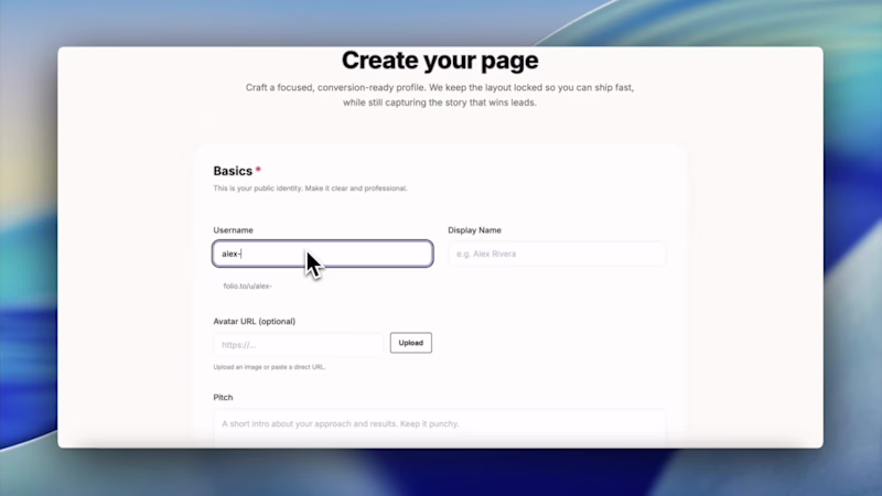Cover image for Folio — Lead-generating portfolios for freelancers