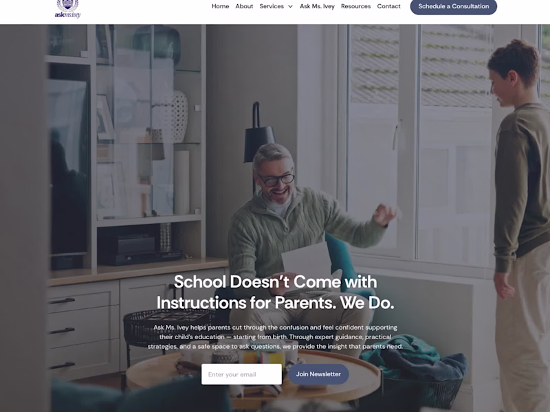 Cover image for Ask Ms. Ivey: A Parent-Education Revenue and Fulfillment System