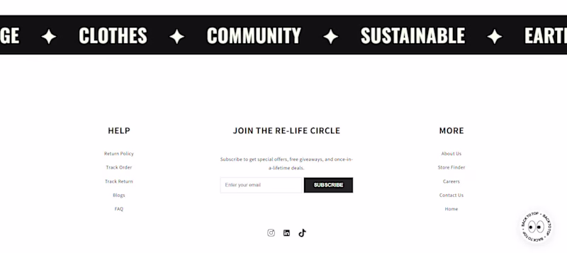 Cover image for Footer back-to-top button design