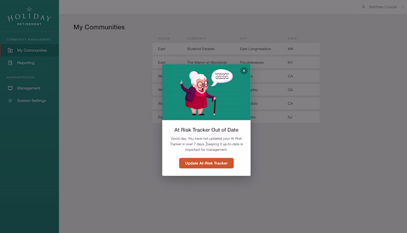 Cover image for Holiday Retirement - Web App