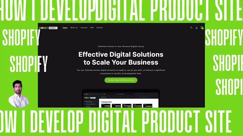 Cover image for Shopify Digital Product Selling Website
