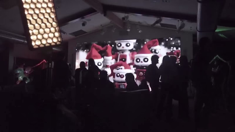 Cover image for AI-Generated Visuals on LED Screen | AILA Christmas Party