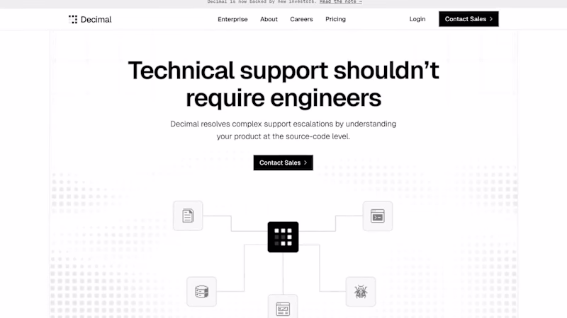 Cover image for Decimal: Web design & dev, brand & deck design, launch vid