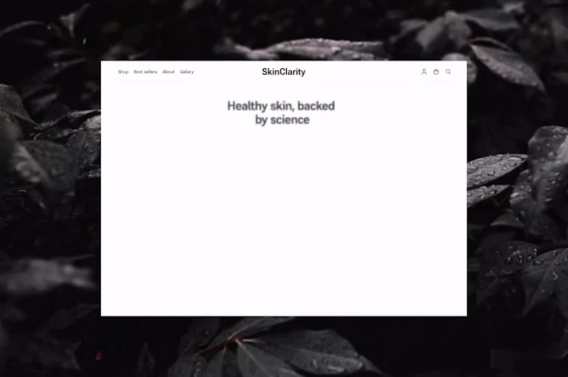 Cover image for Skincare marketplace landing page