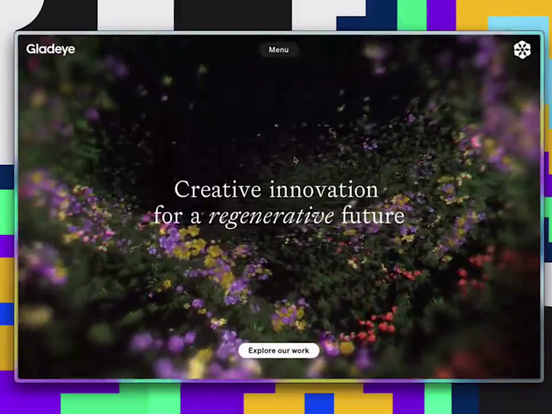 Cover image for Gladeye’s homepage is a dark