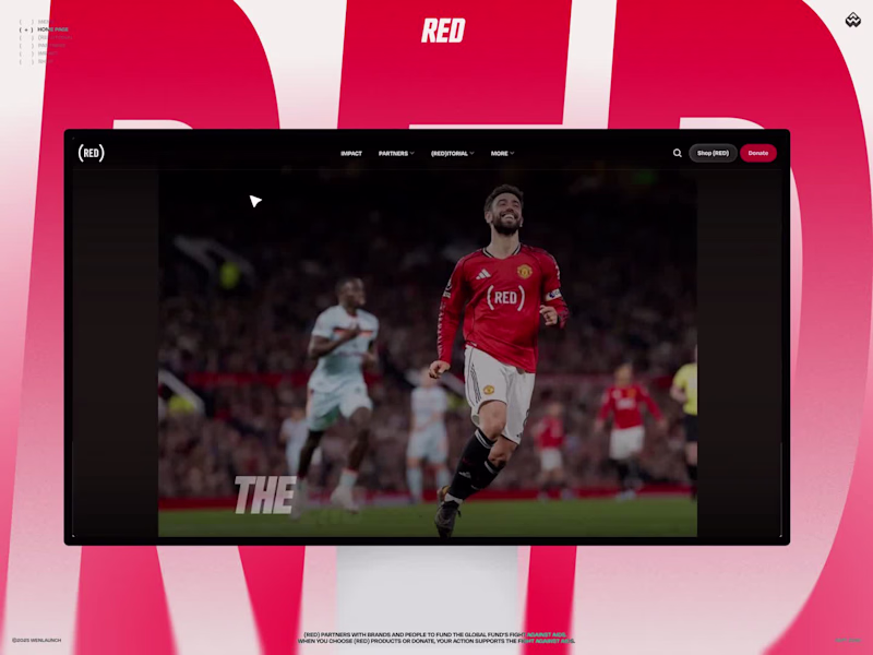 Cover image for (RED) Web Design for 800m+ Nonprofit