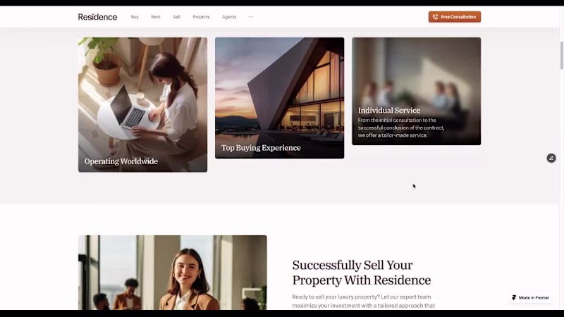 Cover image for Luxury Real Estate Website Design