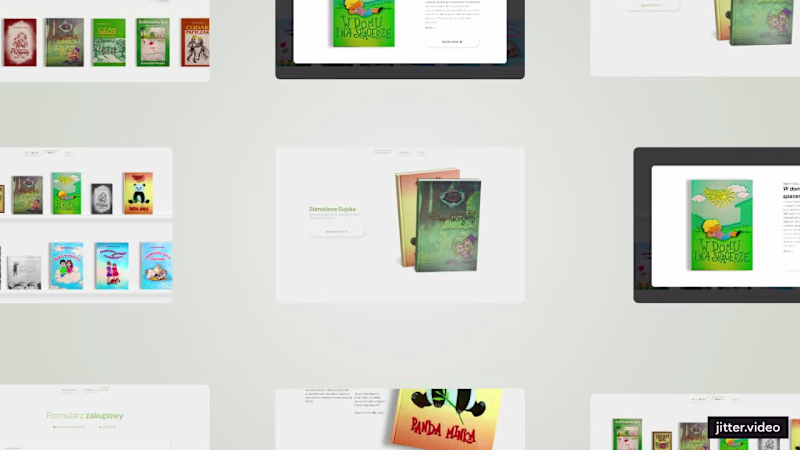 Cover image for Minimalist website for children's book author