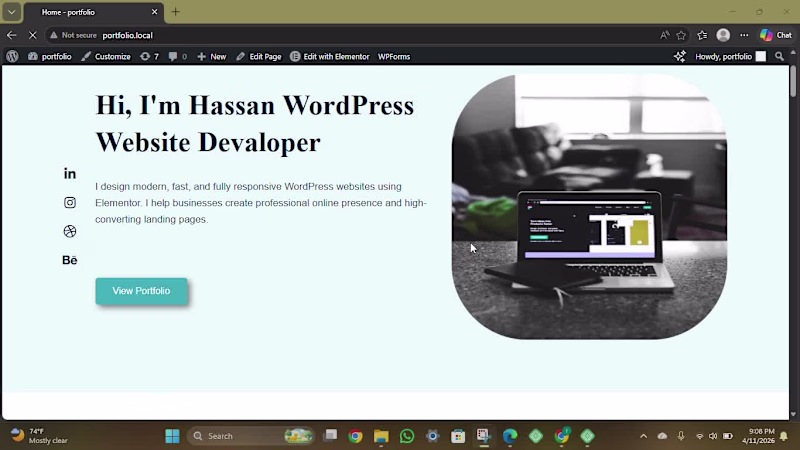 Cover image for 🎨 Professional Portfolio Website
A clean