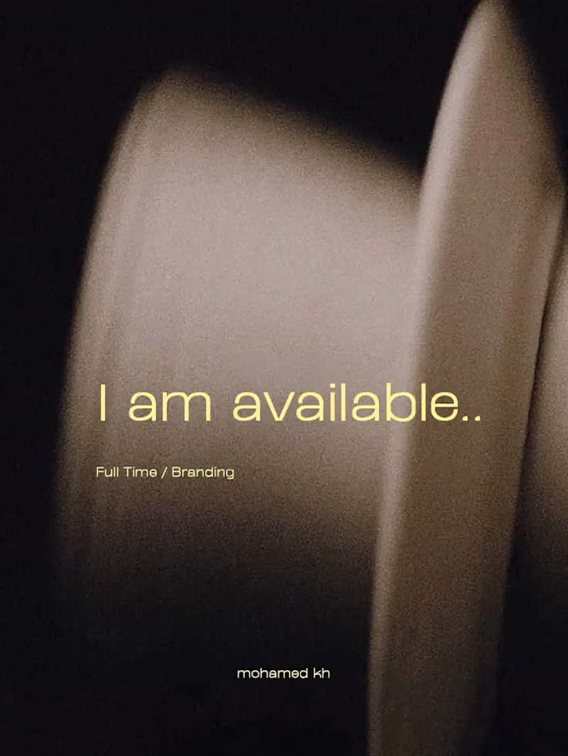 Cover image for I am available / BRANDING Full Time