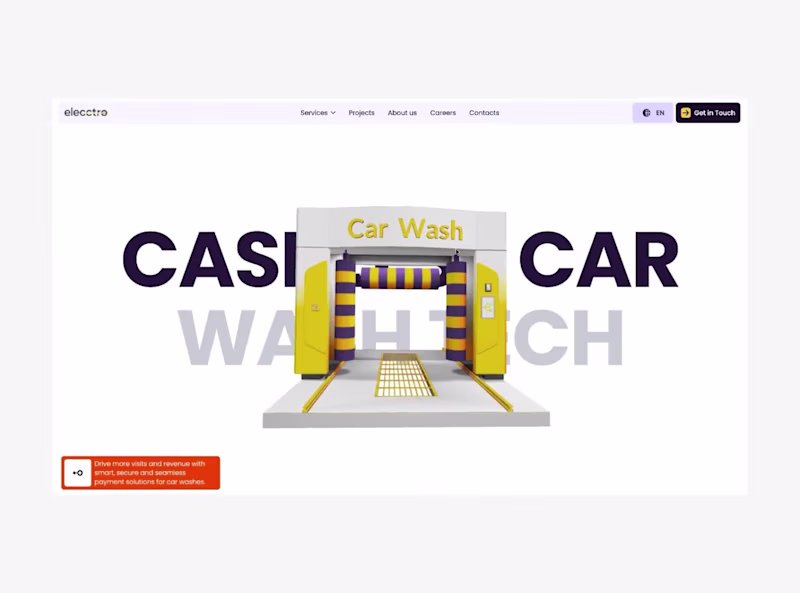 Cover image for Elecctro – Award-winning interactive tech website