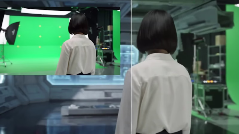 Cover image for Set extension green screen + compositing