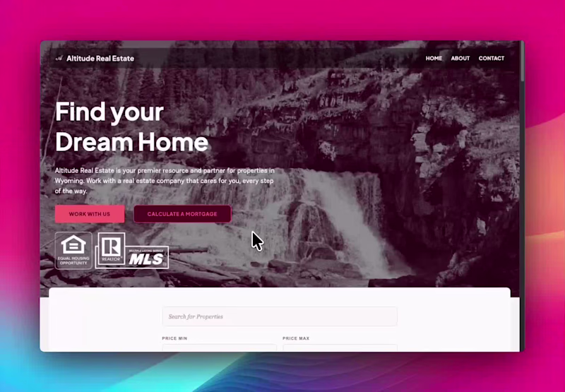 Cover image for WordPress Rebuild & IDX Integration for Altitude Real Estate