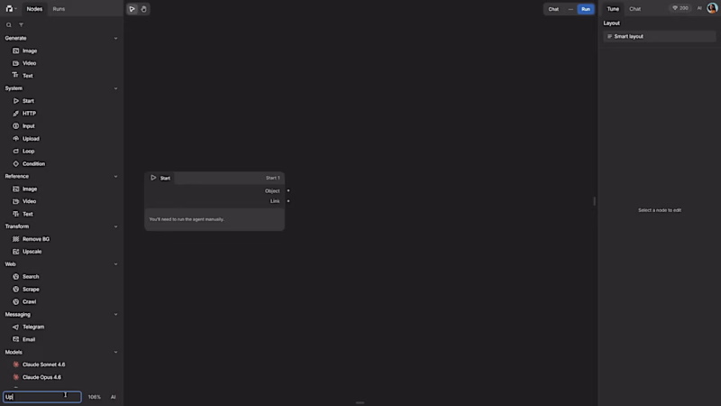 Cover image for Creative AI agent builder. See
