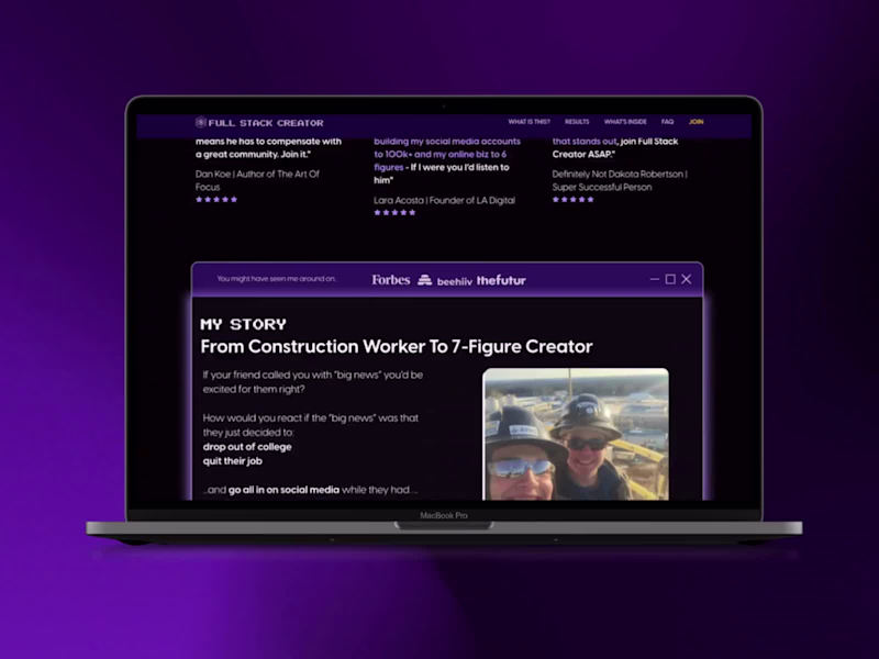 Cover image for Landing Page Design for Online Community