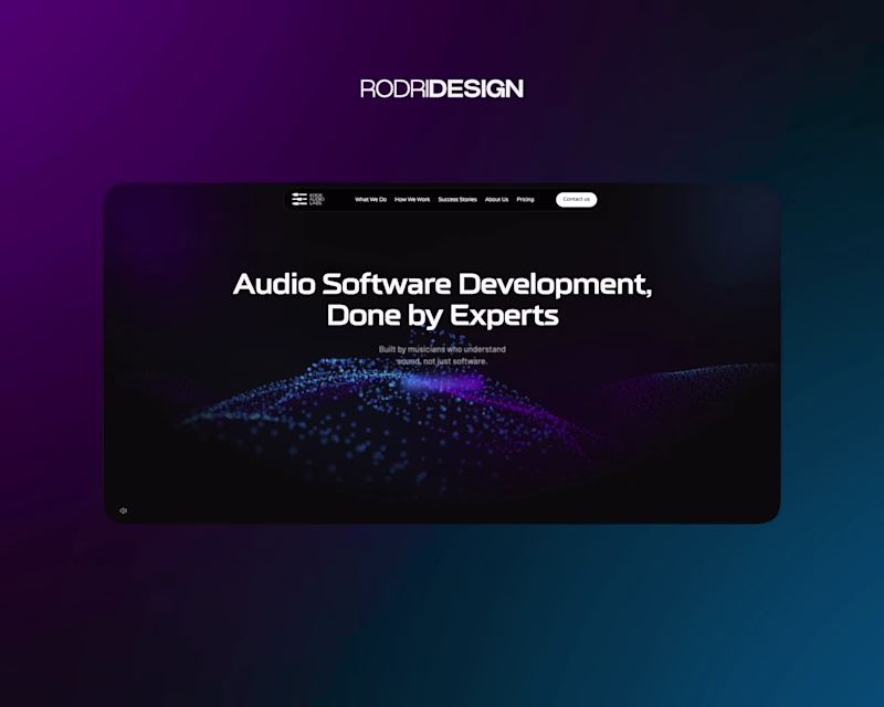 Cover image for A fully custom Webflow site for Edge Audio Labs — an AI-powe...