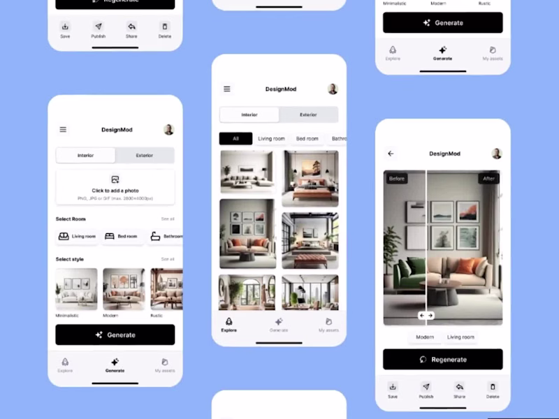 Cover image for Interior & Exterior Design App with AI-Powered Personalization