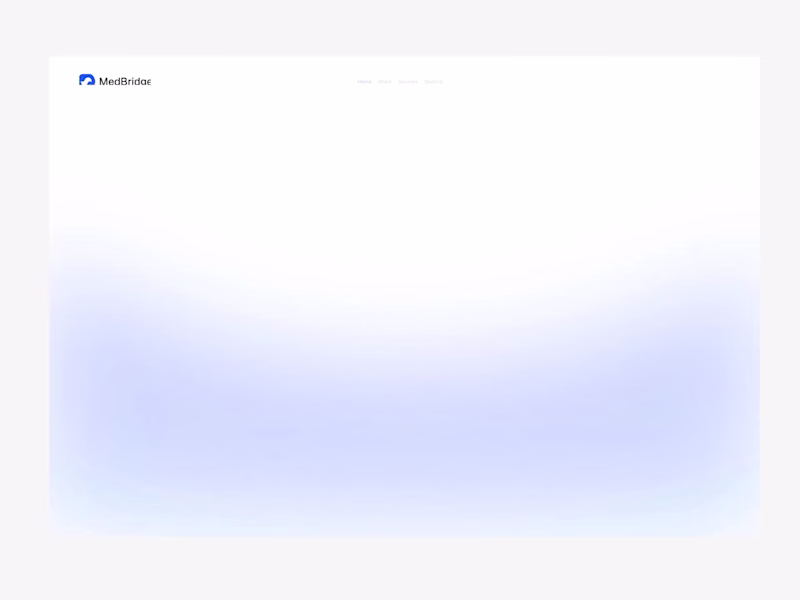 Cover image for MedBridge - Medical Landing Page Design