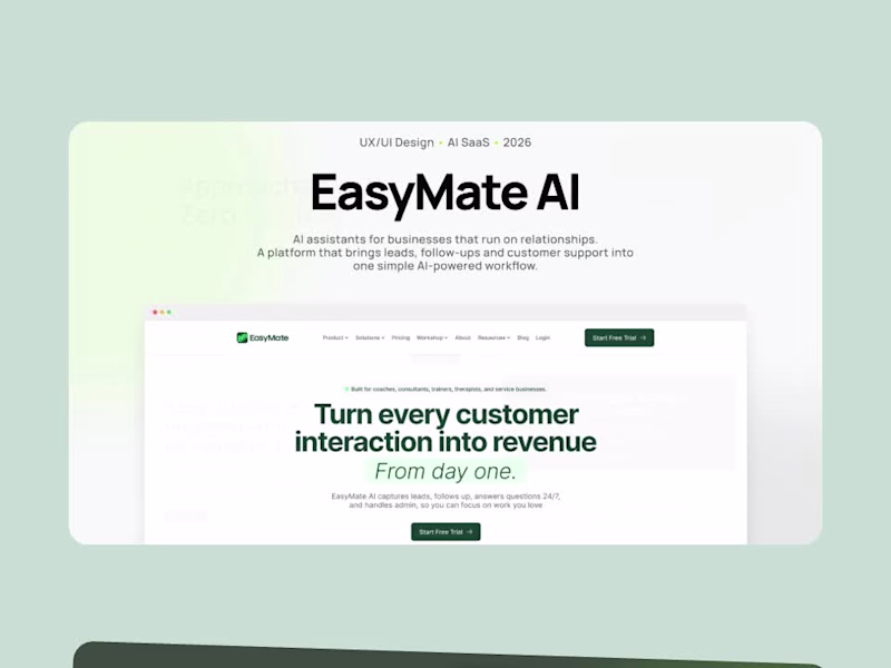 Cover image for EasyMate.ai – AI Assistant Platform
