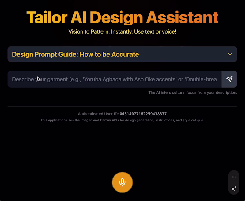 Cover image for I'm working on an AI Tailor assistant. where you can use voi...