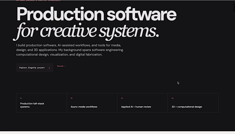 Cover image for This portfolio is an interactive