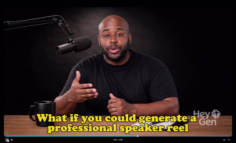 Cover image for Speaker Reel Generator
Upload your headshot,