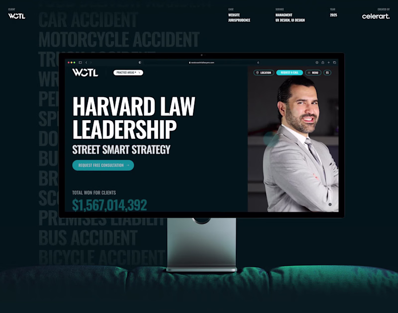 Cover image for Law Firm that Won $1.7B for Clients - Bold Website Overhaul