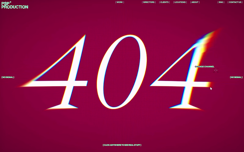 Cover image for Which 404 page design for a world-class film production stud...