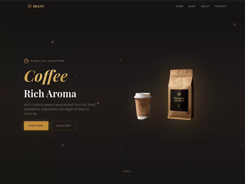 Cover image for Created an immersive 3D coffee