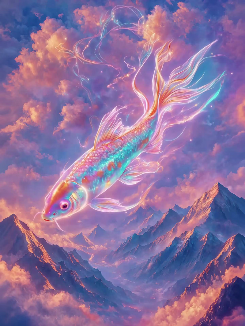 Cover image for Sky full of stars, ocean full of dreams. 🌌🐟 ✨ Created usin...