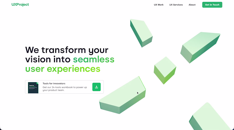 Cover image for An interactive 3D homepage design