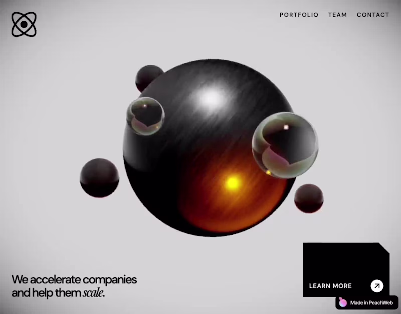 Cover image for Atom Ventures: No-Code 3D Website