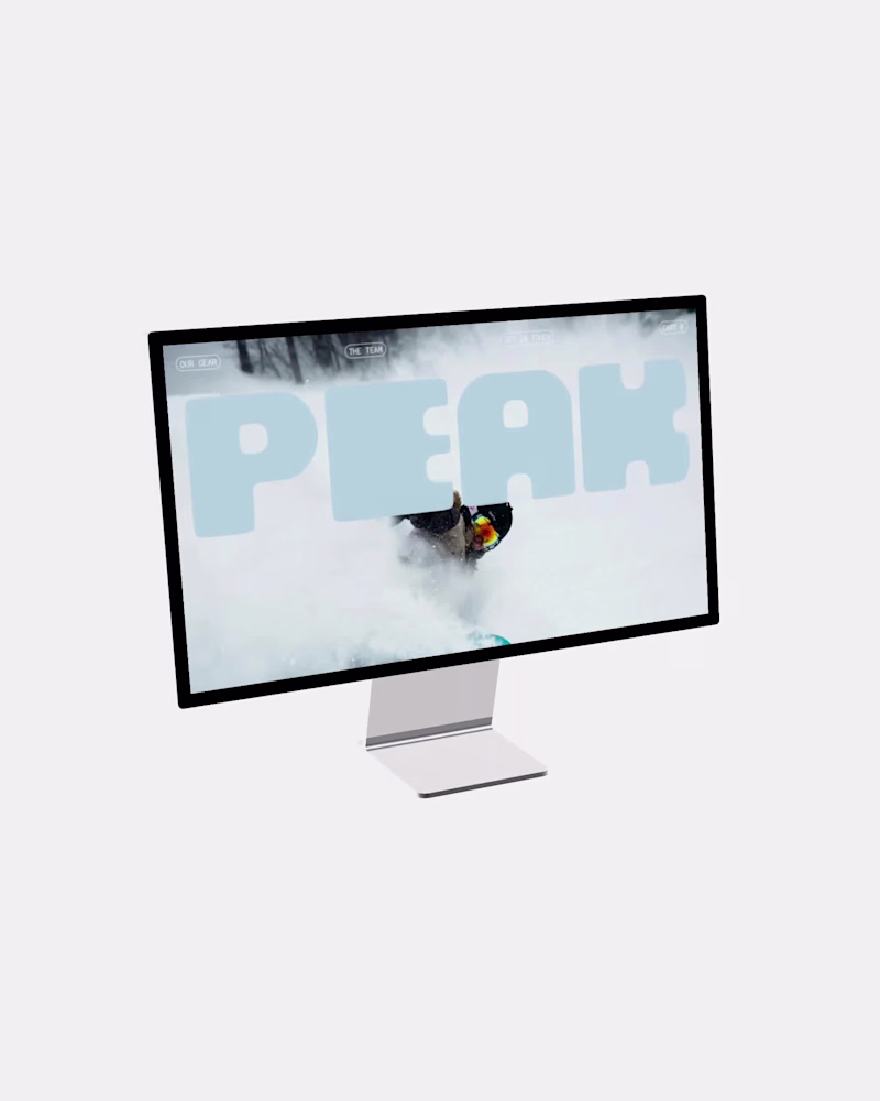 Cover image for Peak 🏔️

A Framer template built