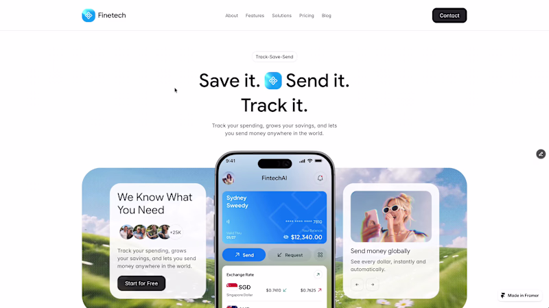 Cover image for FinetechAI - Fintech App Framer