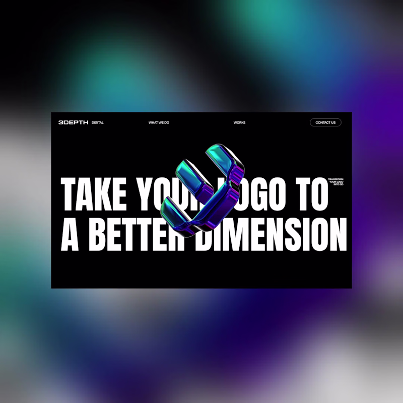 Cover image for 3D Website for 3DEPTH Digital