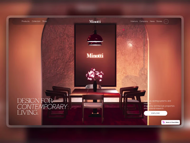 Cover image for Minotti 2025 Collection | Immersive 3D Furniture Experience