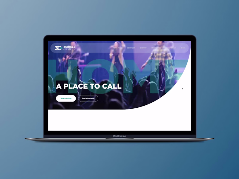 Cover image for 3Circle Church Website Redesign