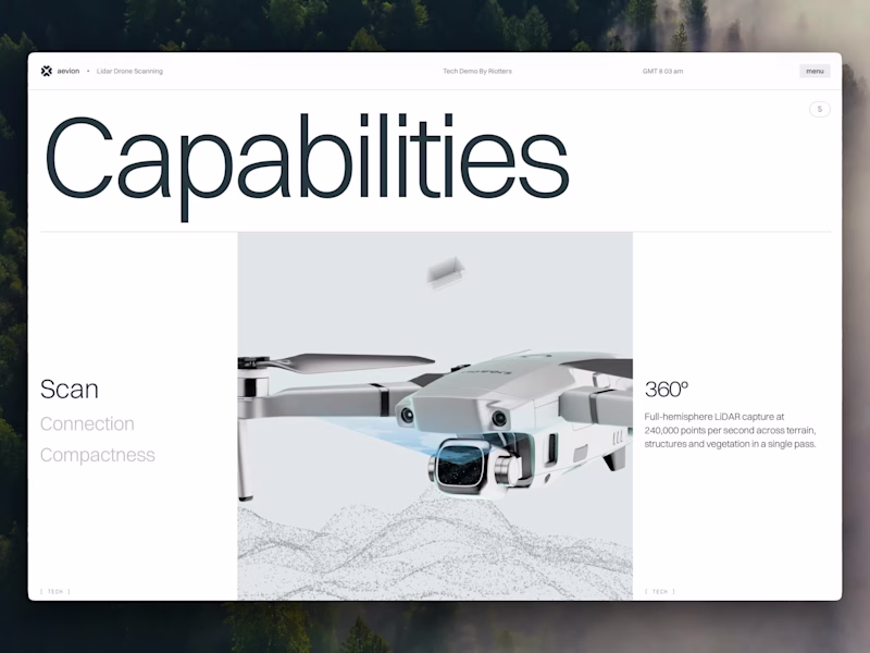 Cover image for Interactive 3D Web Experience — LIDAR Drone Demo